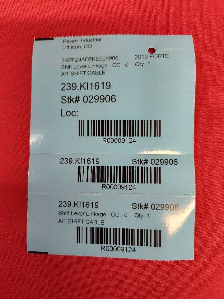 2019-2024 Kia Forte 2.0L NU Engine Auto CVT Transmission Shifter Cable - 68k