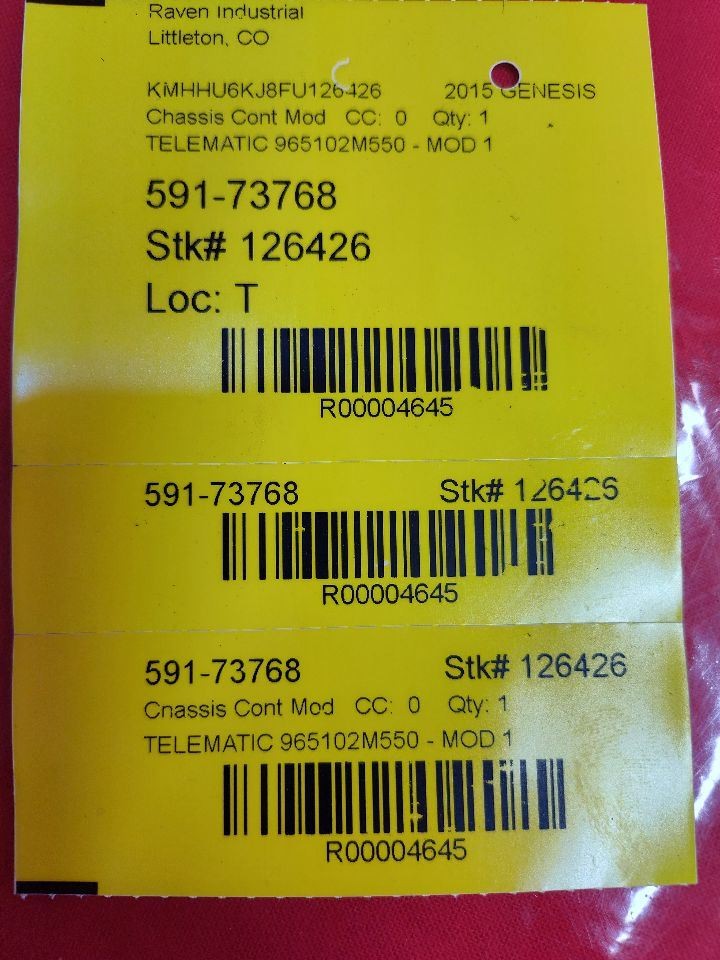 14-16 Hyundai Genesis Coupe MTS Telematics Communication Module 96510-2M550