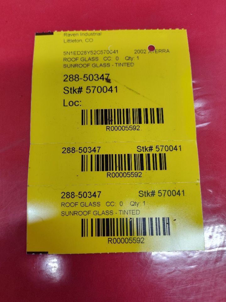 2002-2004 Nissan Xterra Frontier (King Cab) Sunroof Moonroof Glass 73610-9Z400