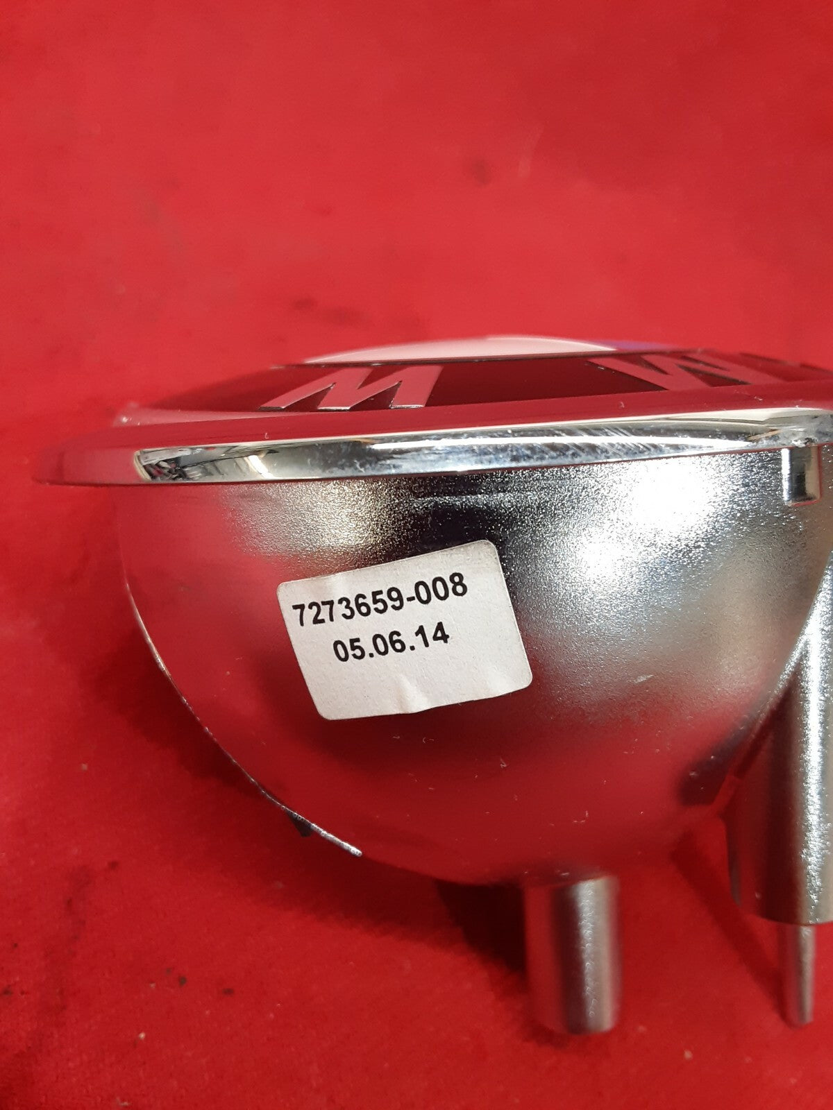 BMW Rear Trunk Lid Emblem Button Chrome Logo Swivel 7273659