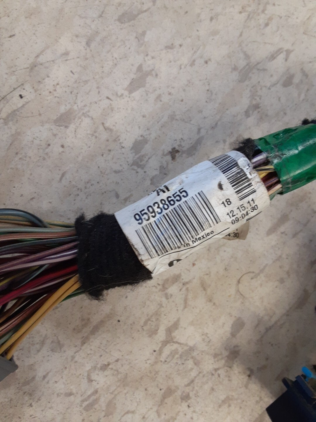 2012 GM Chevrolet Sonic Instrument Panel Dash Complete Wiring Harness 95938655