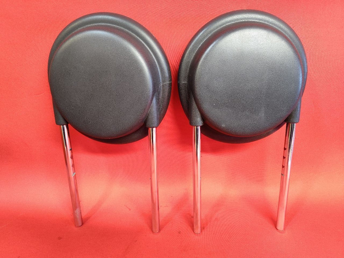 2012-2019 Fiat 500 Front Left Right Headrest Set Nero Black - Used Grade A