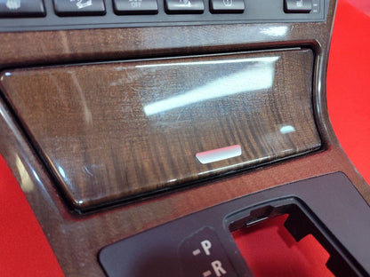 2004-2006 BMW X3 Center Console A/T Shifter Trim Bezel Maronan Dunkel Woodgrain