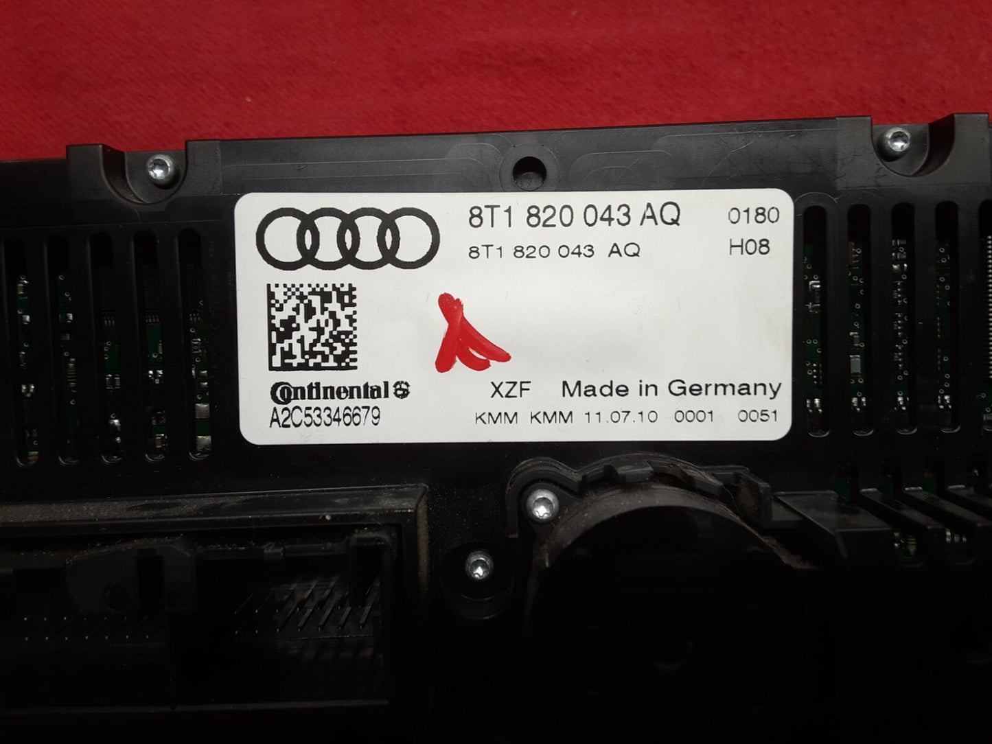 2009 - 2012 Audi A4 S4 A5 S5 - AC / Heater Climate Control Temperature Control