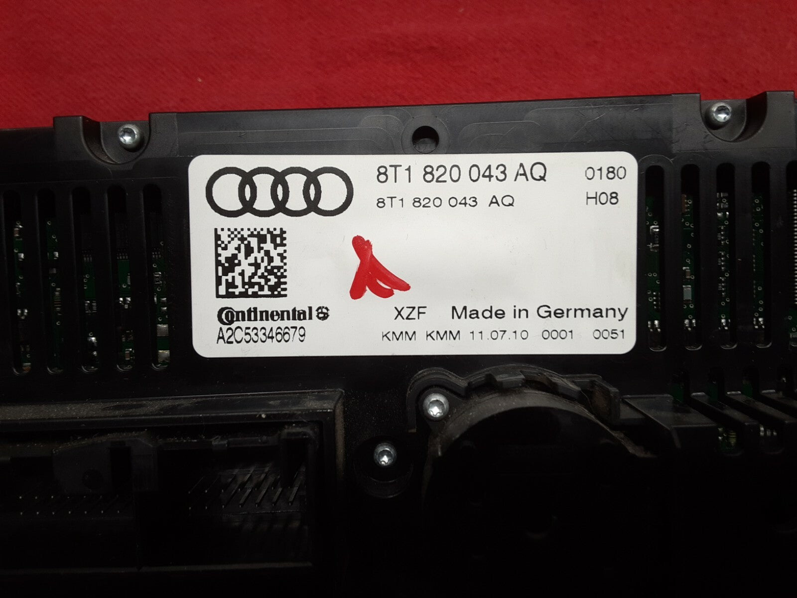 2009 - 2012 Audi A4 S4 A5 S5 - AC / Heater Climate Control Temperature Control
