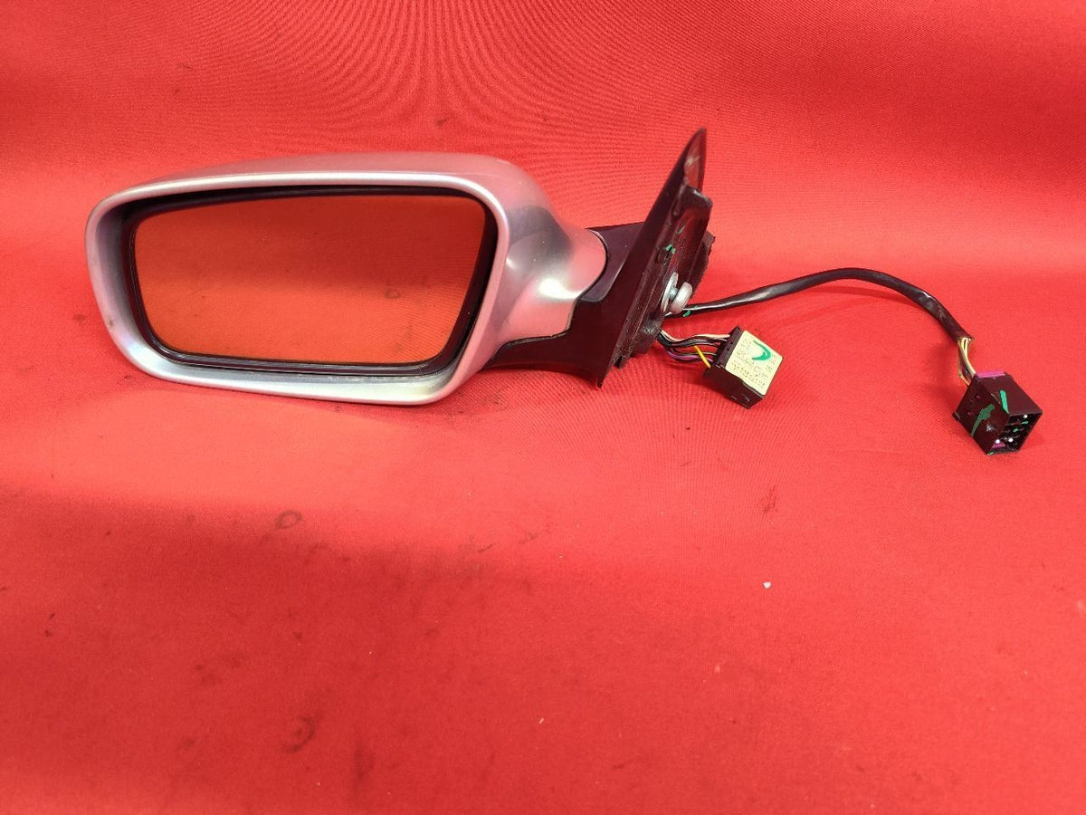 1999-2004 Audi A6 / Quattro LEFT DRIVER Door Wing Mirror 5B / LY7W Light Silver