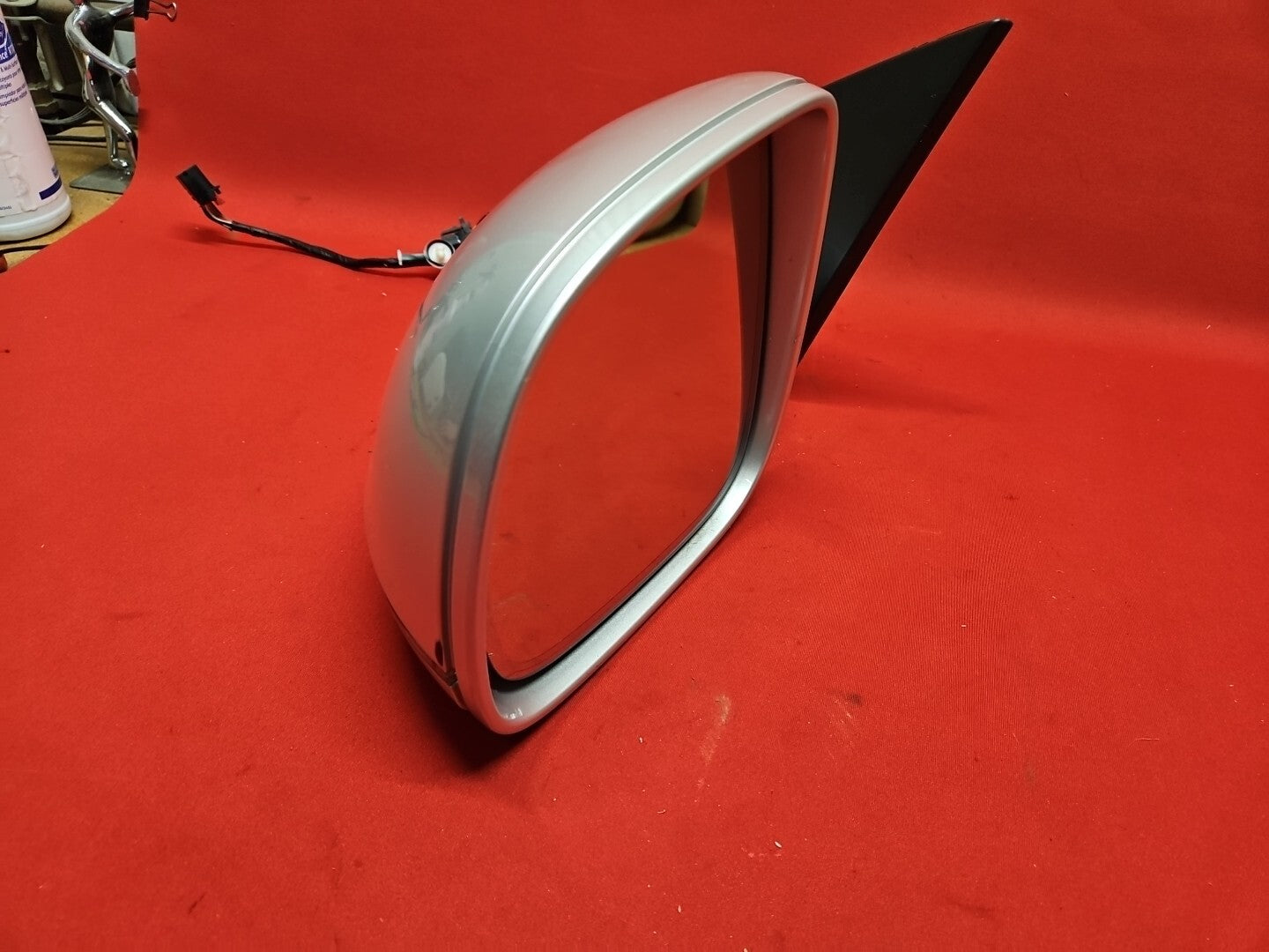 2007 - 2010 Audi Q7 Left Driver Door Mirror w/ Mem, Lane, Fold - LY7W Silver