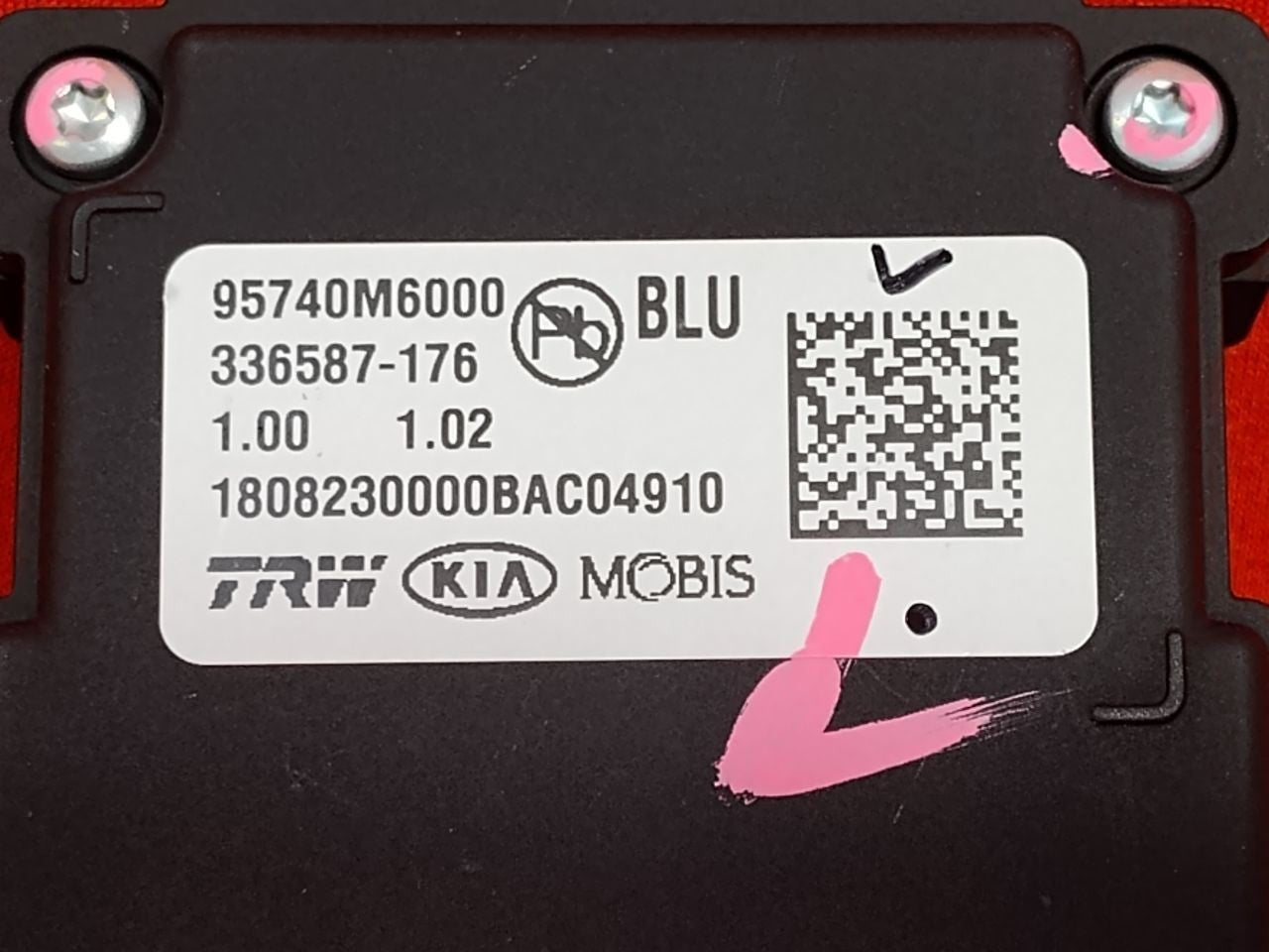 2019-2021 Kia Forte Front Windshield Lane Assist Departure Camera 95740-M6000