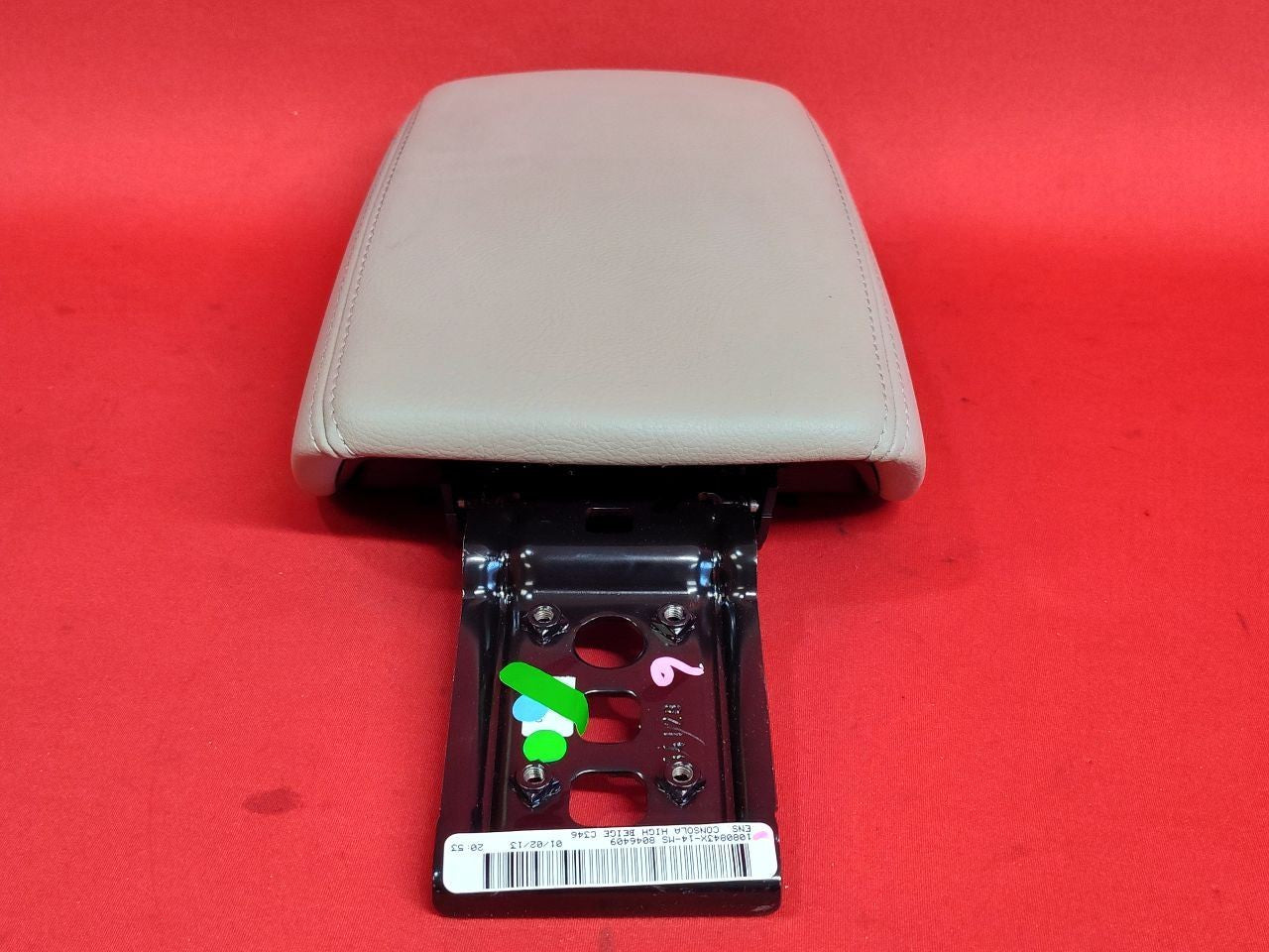 2012-2014 Ford Focus Center Console Armrest Lid Leather High Line Stone Grey