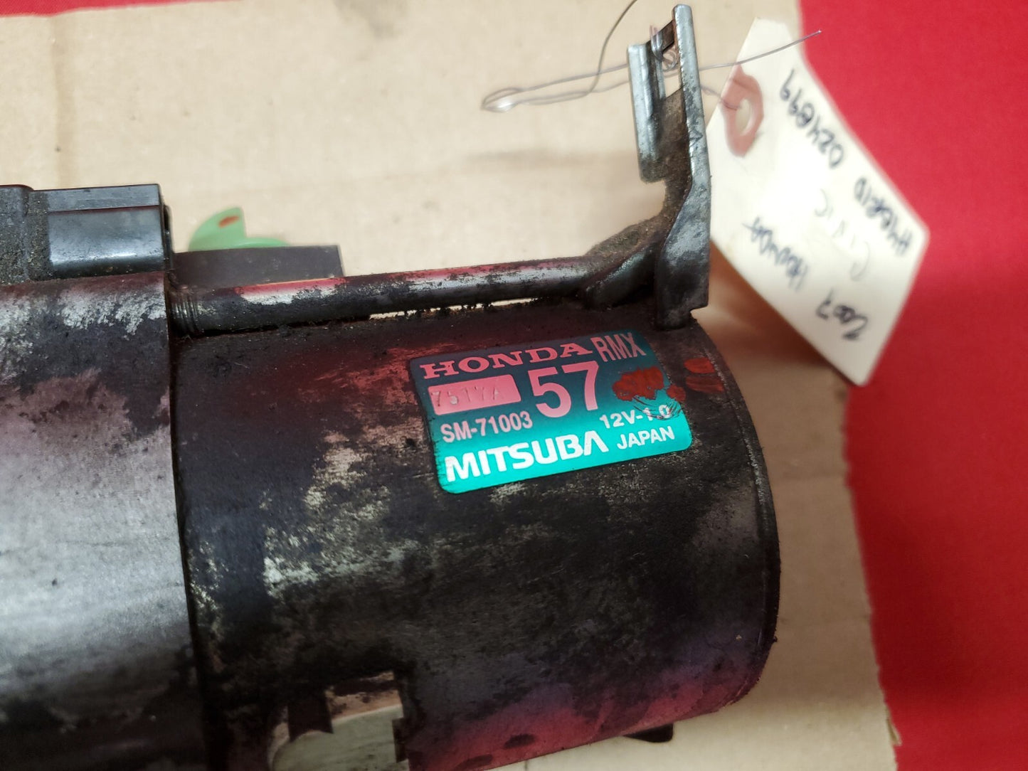 2006 - 2011 Honda Civic HYBRID 1.3L L4 A/T Starter Motor OEM Mitsuba 31200RMX004