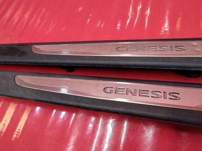 2013-2016 Genesis Coupe ILLUMINATED Scuff Boards Kick Plate Set w/ Inserts