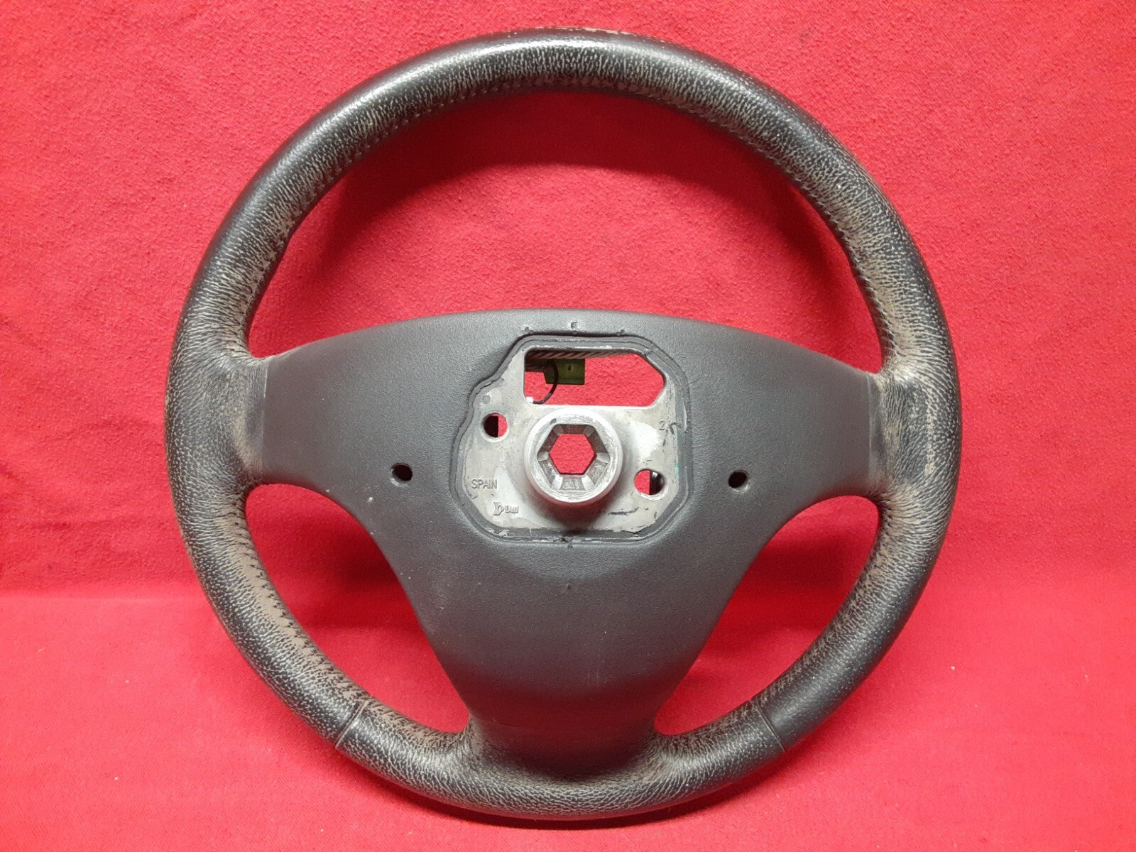 2004 - 2010 Volvo S40 Charcoal Black Steering Wheel Leather w/ Cruise & Audio