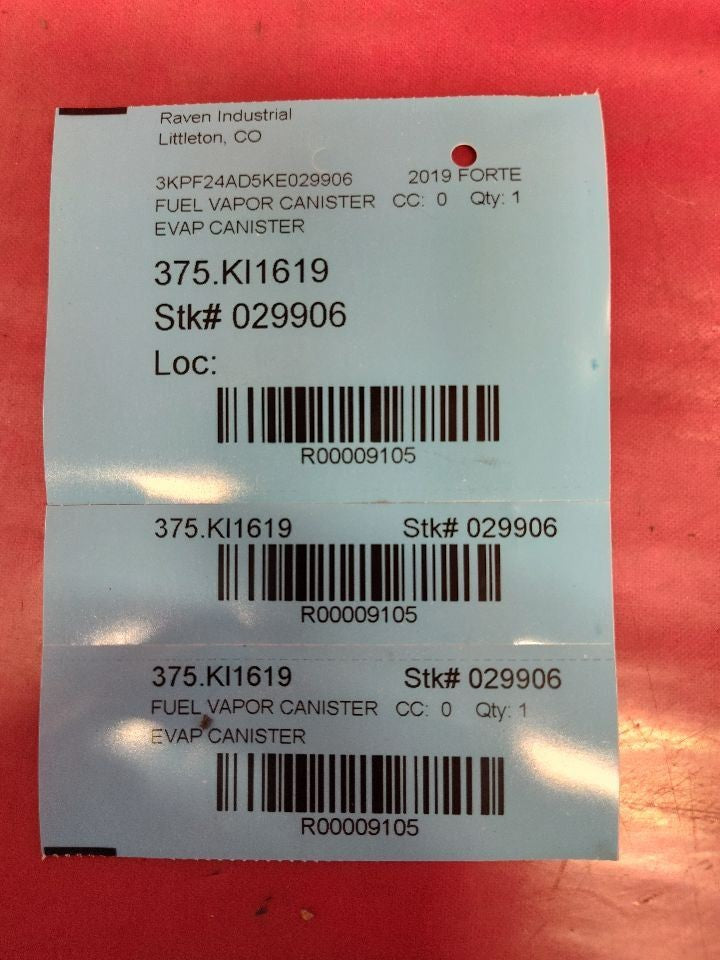 2019-2024 Kia Forte SULEV Evaporative Emissions Charcoal Vapor Canister - 68k