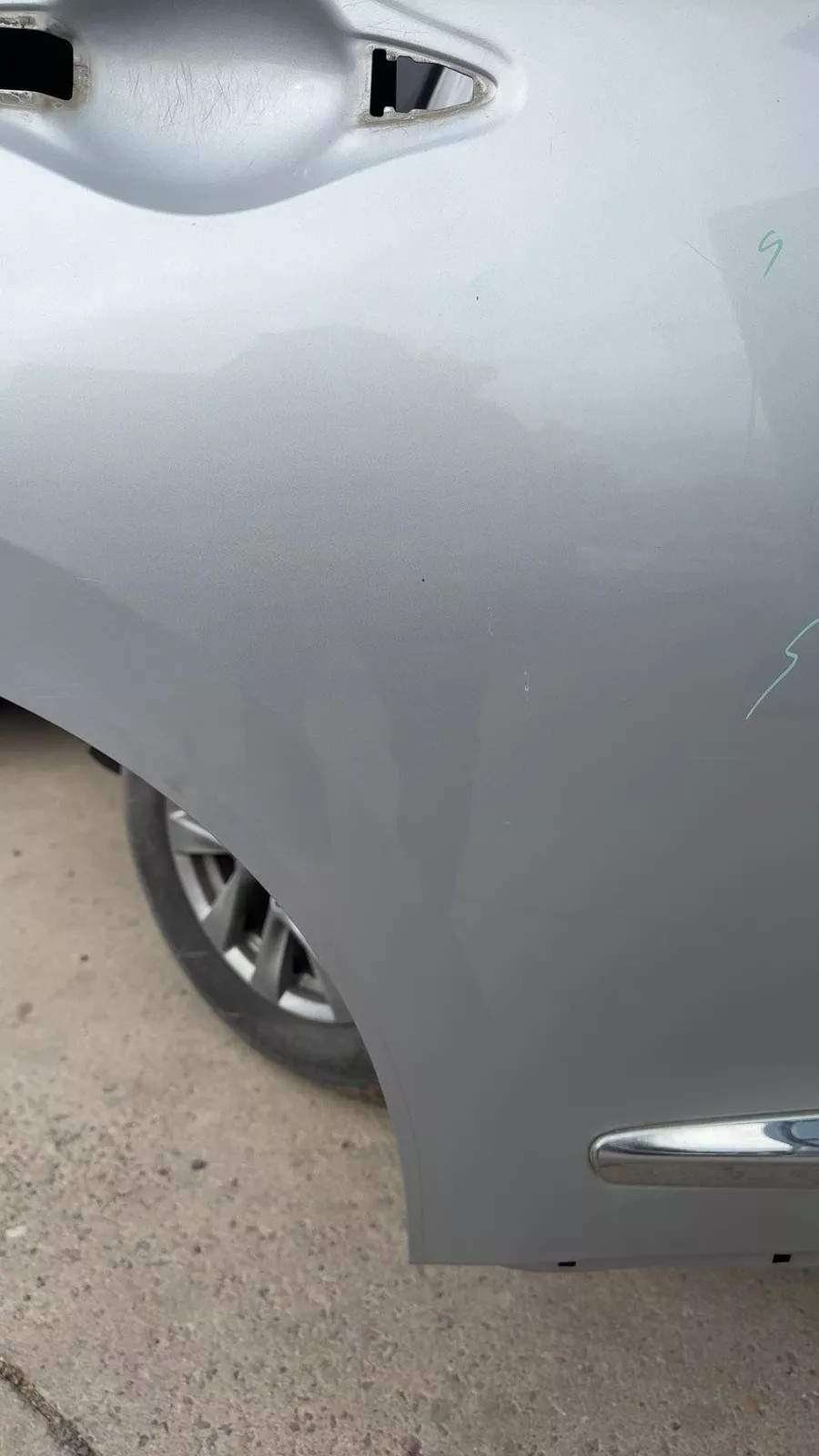 2013 Infiniti JX35 Right Rear Passenger Door K23 Brilliant Silver - Used Grade B