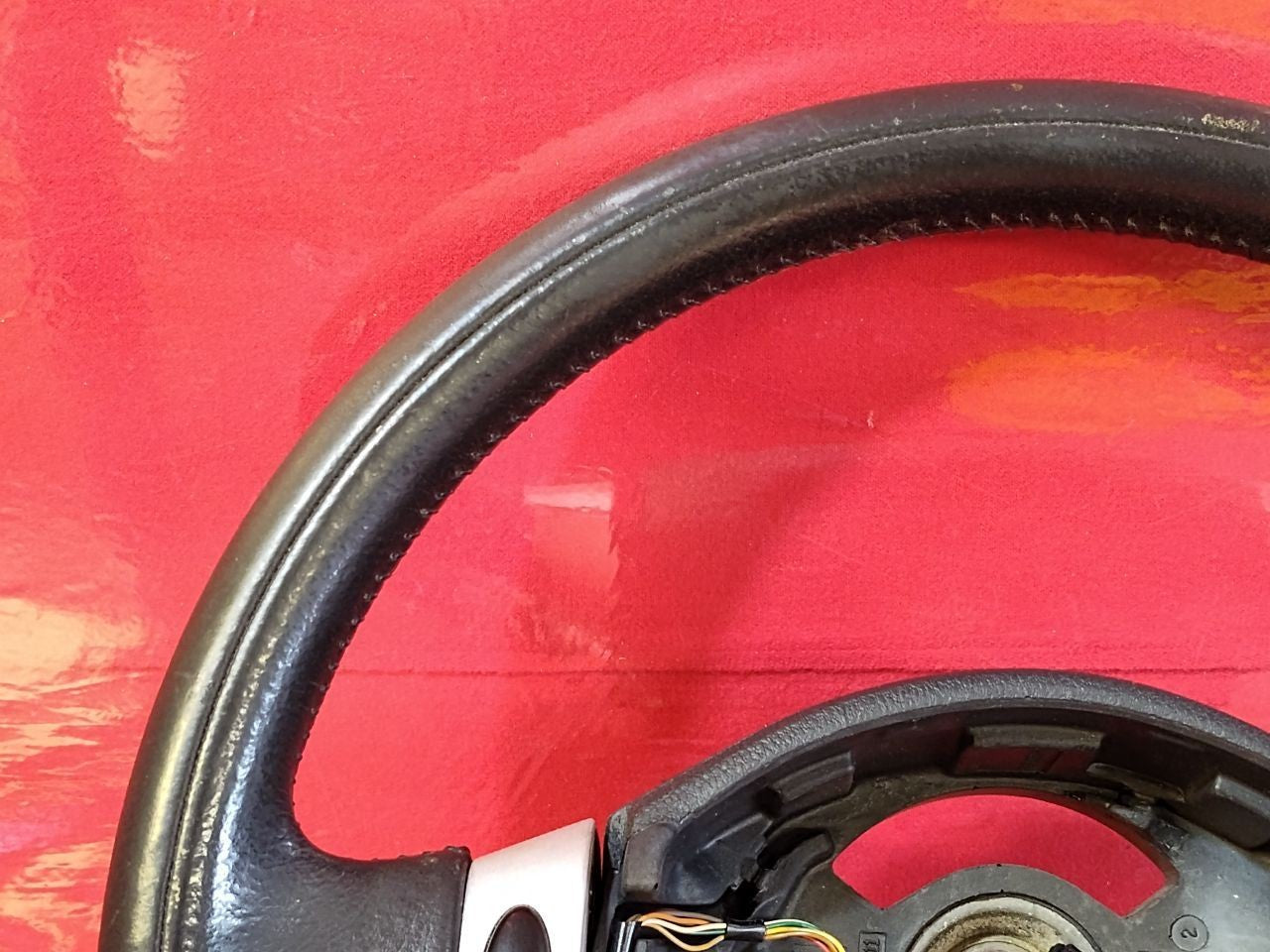 2002 2003 Mini Cooper Base / S Leather Steering Wheel w/ Cruise MANUAL Trans