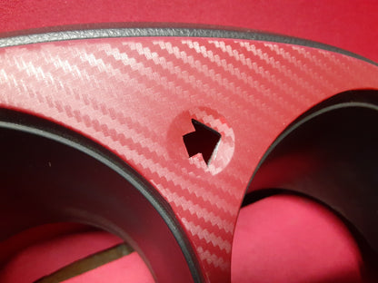 2002 Nissan Altima Speedometer Cluster Dash Trim Bezel RED CARBON 68240-8J001