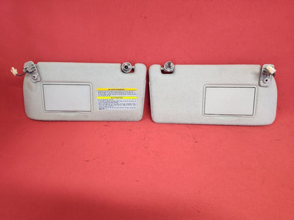 2005-2010 Nissan Xterra 05-12 Frontier Sun Visor Shade Set Grey Cloth w/ Clips