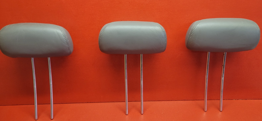 2004 2005 2006 Acura MDX Rear Headrest Gray Leather - SET OF 3 GRAY