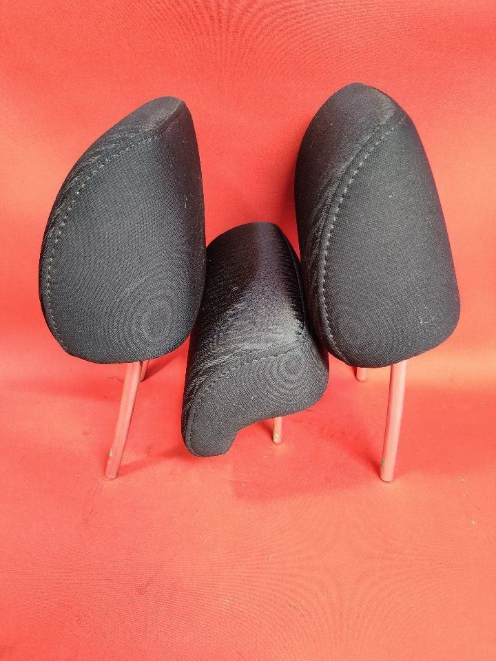2010-2012 Subaru Outback / Legacy REAR Seat Headrest Set Black Patterned Cloth