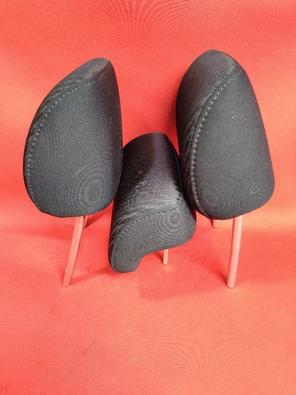 2010-2012 Subaru Outback / Legacy REAR Seat Headrest Set Black Patterned Cloth