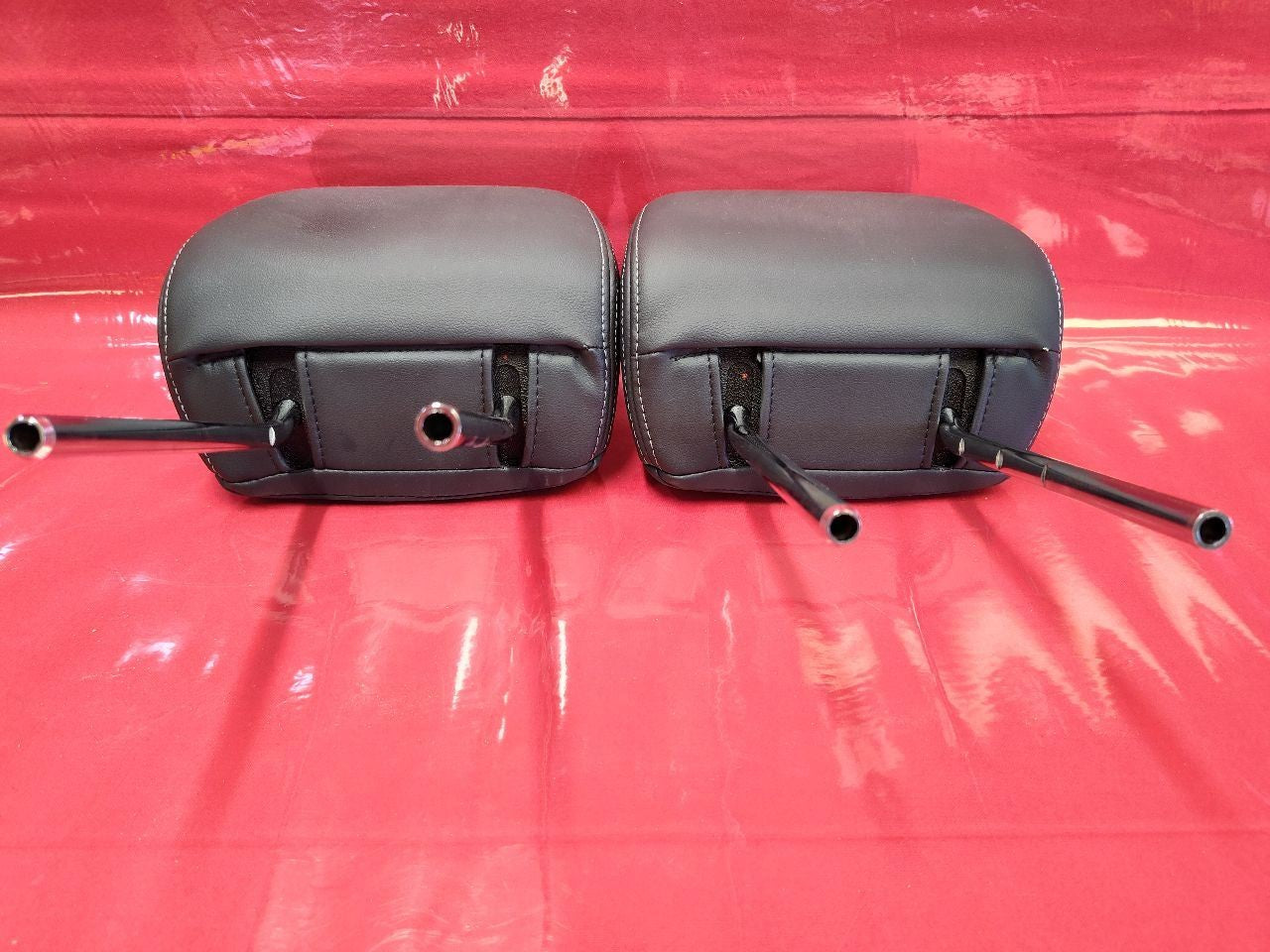 2015-2019 Subaru Legacy & Outback FRONT Seat Headrest Set Black Leather