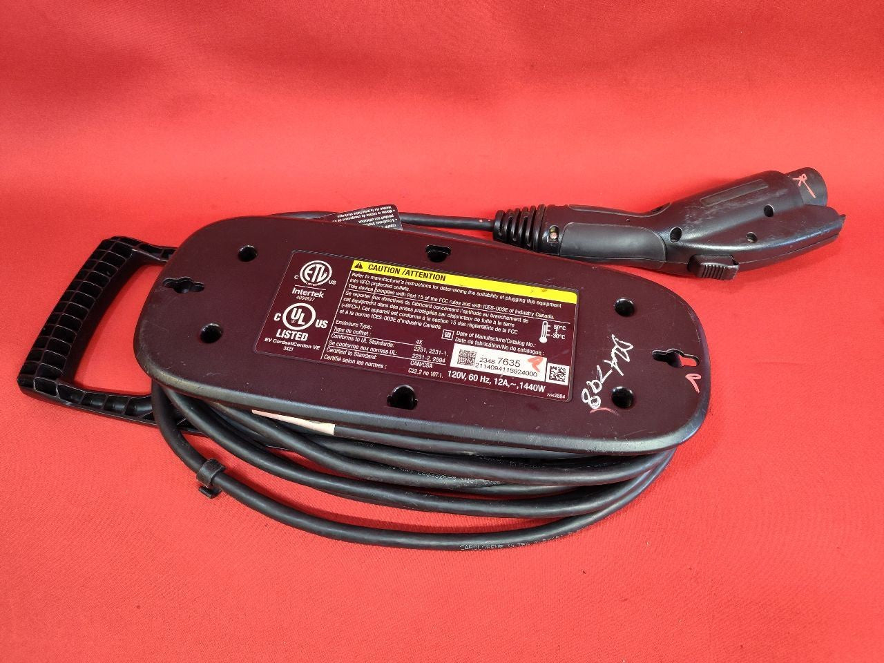 2014-2016 Chevy Volt Spark EV Main Battery Charger Charging Cable 23487635