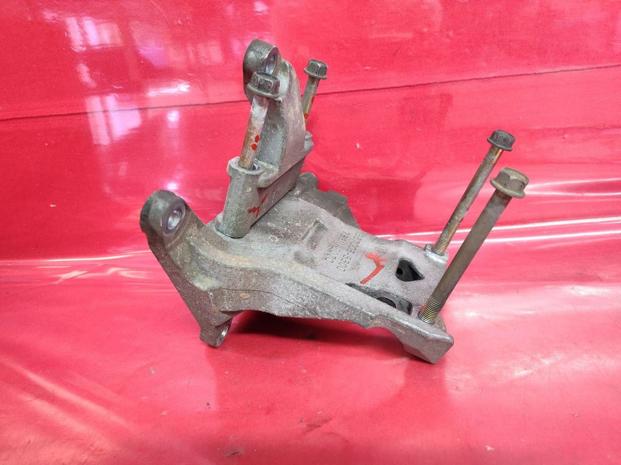 2002-2004 Subaru 2.4L H4 A/C Compressor Bracket Brace Support w/ Bolts Set