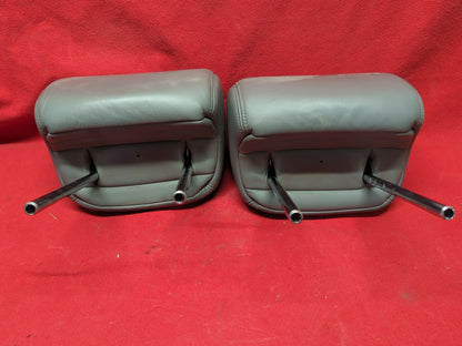 2004 2005 2006 Acura TL Moon Lake Gray Leather FRONT Headrest Set Left & Right