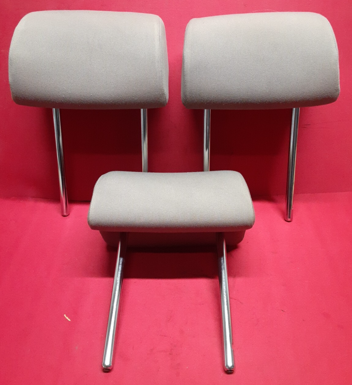 2009 - 2011 VW Volkswagen Tiguan REAR Headrests FULL SET OF 3 Gray Cloth