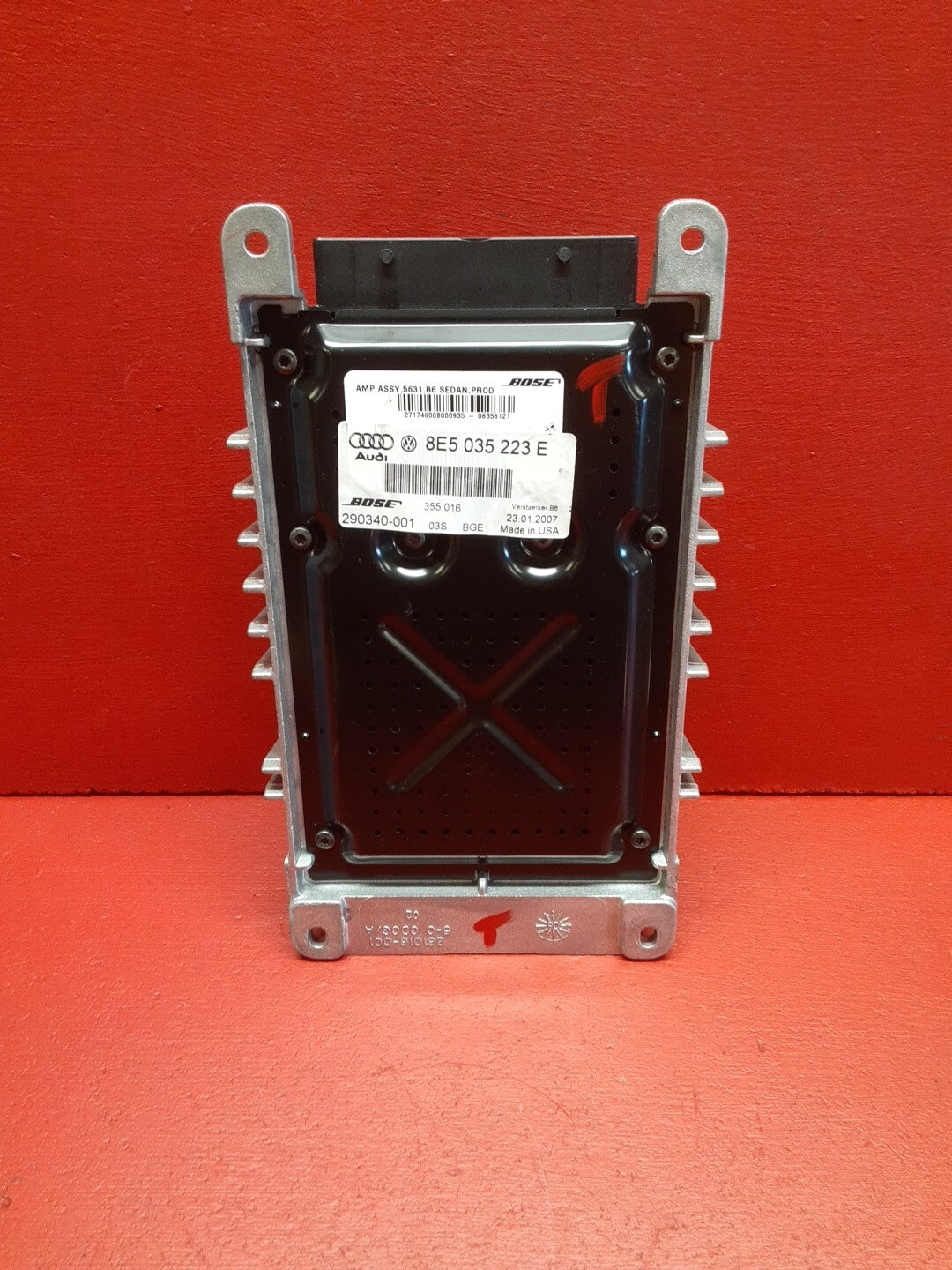 2007 2008 Audi A4 Quattro S4 RS4 Radio Amplifier Bose OEM 8E5-035-223-E