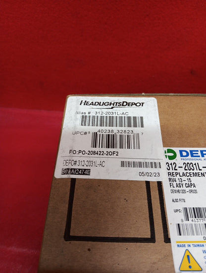 DEPO Front Left Driver Foglight Lamp for 2013 2014 2015 Toyota Rav4 CAPA