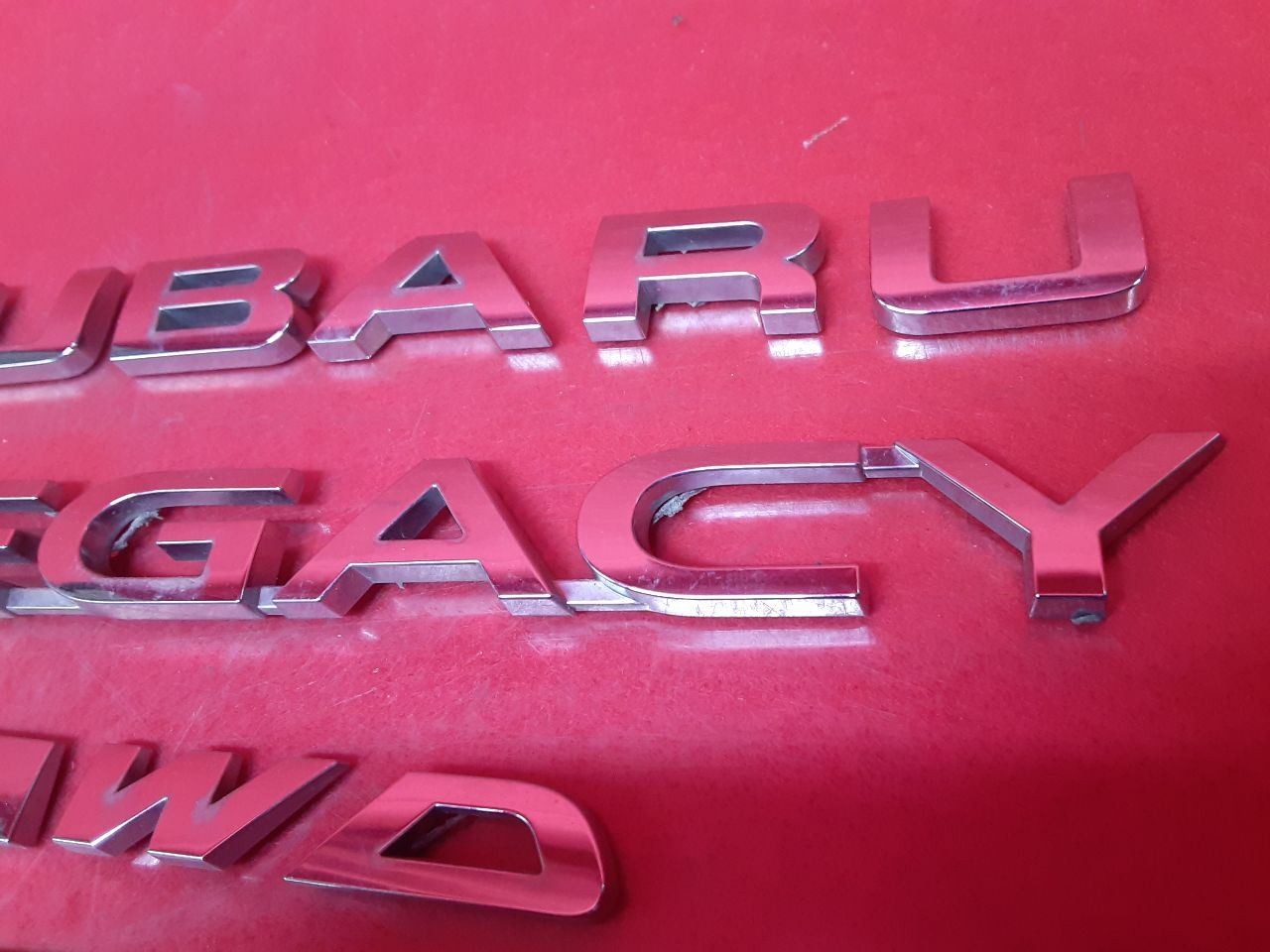 2015-2019 Subaru Legacy Sedan 2.5L H4 Symmetrical AWD Rear Emblem Badging Set