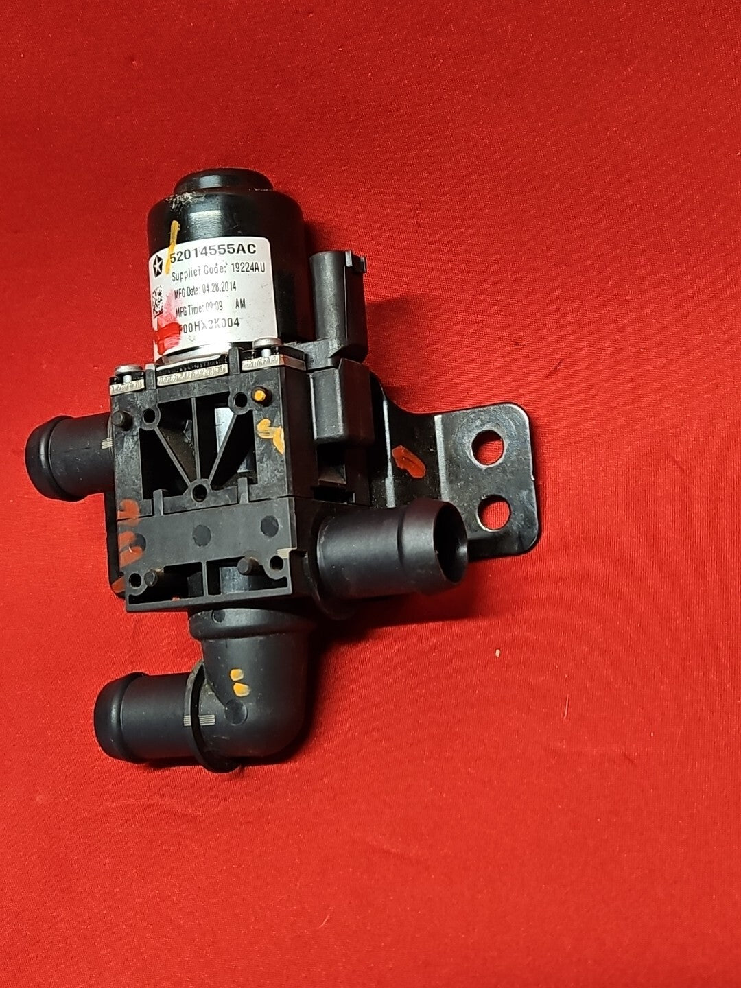 2015 Fiat 500e EV Electric 3-Way Coolant Water Pump Valve ONLY 52k MILES!
