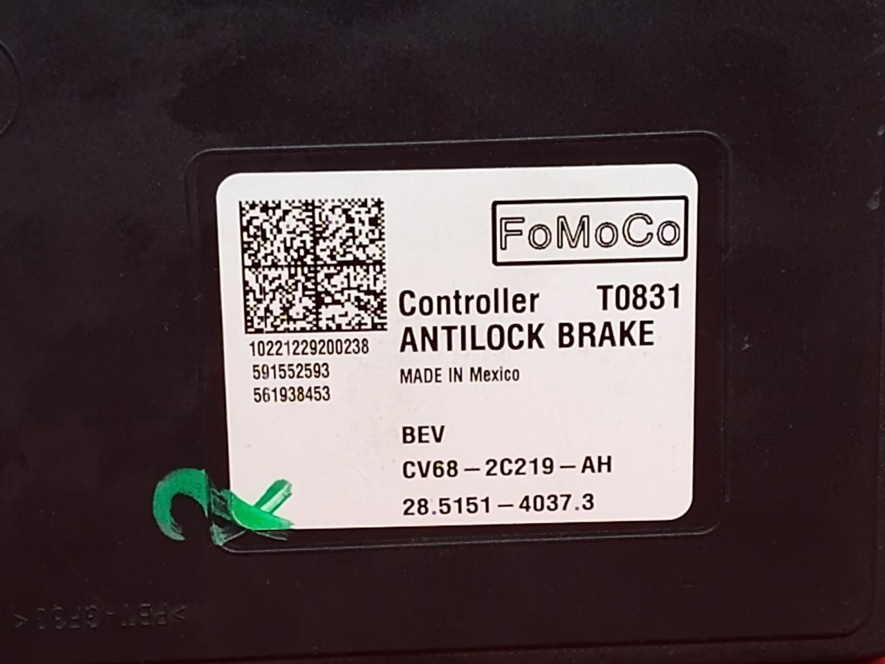 2012 2013 Ford Focus ELECTRIC EV Anti-Lock Brake ABS Pump w/ Module - 51k