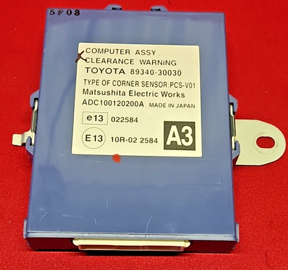 2006 - 2011 Lexus Parking Park Assist Distance Control Module Unit 89340-30030