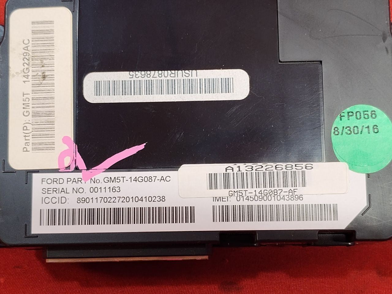 2012-2018 Ford Focus GPS Telematics Control Module GM5T-14G087-AF / AC