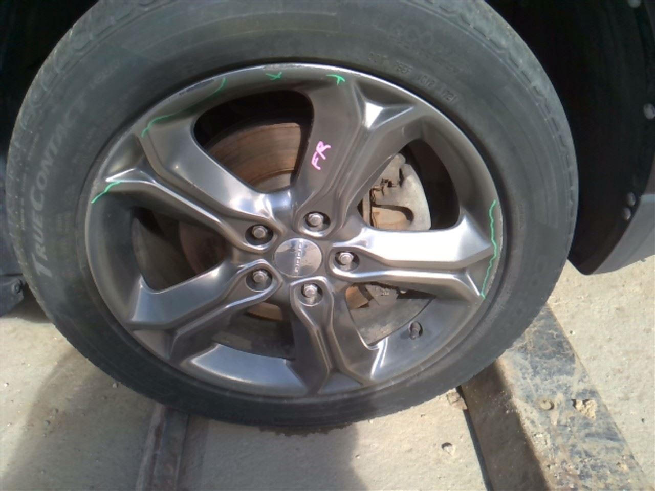 14-18 Dodge Journey 19x7 5-Spoke Aluminum Wheel Rim Hyper Black
