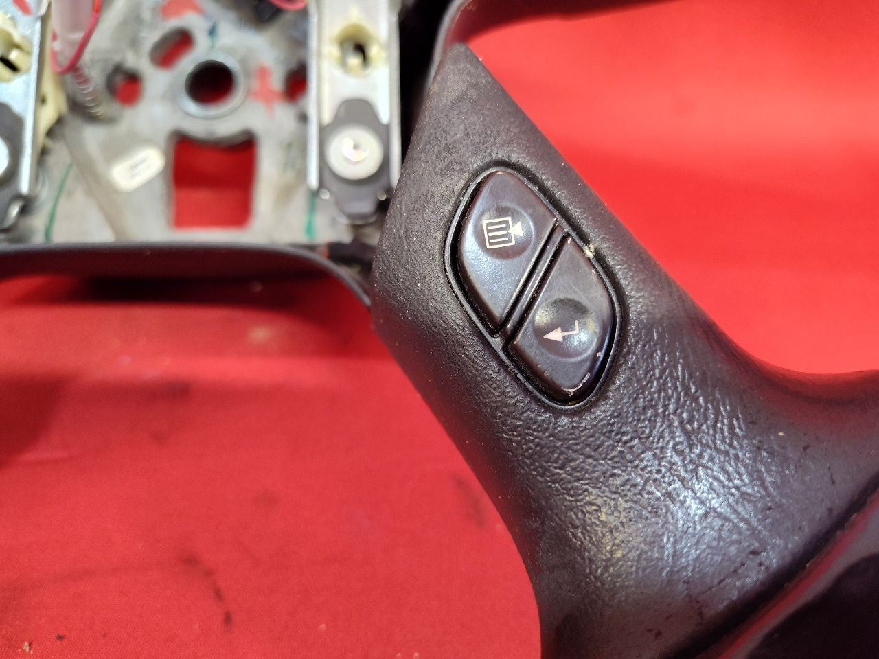 2003-2009 Chevrolet GMC Cadillac Hummer Steering Wheel Black Leather w/ Switches
