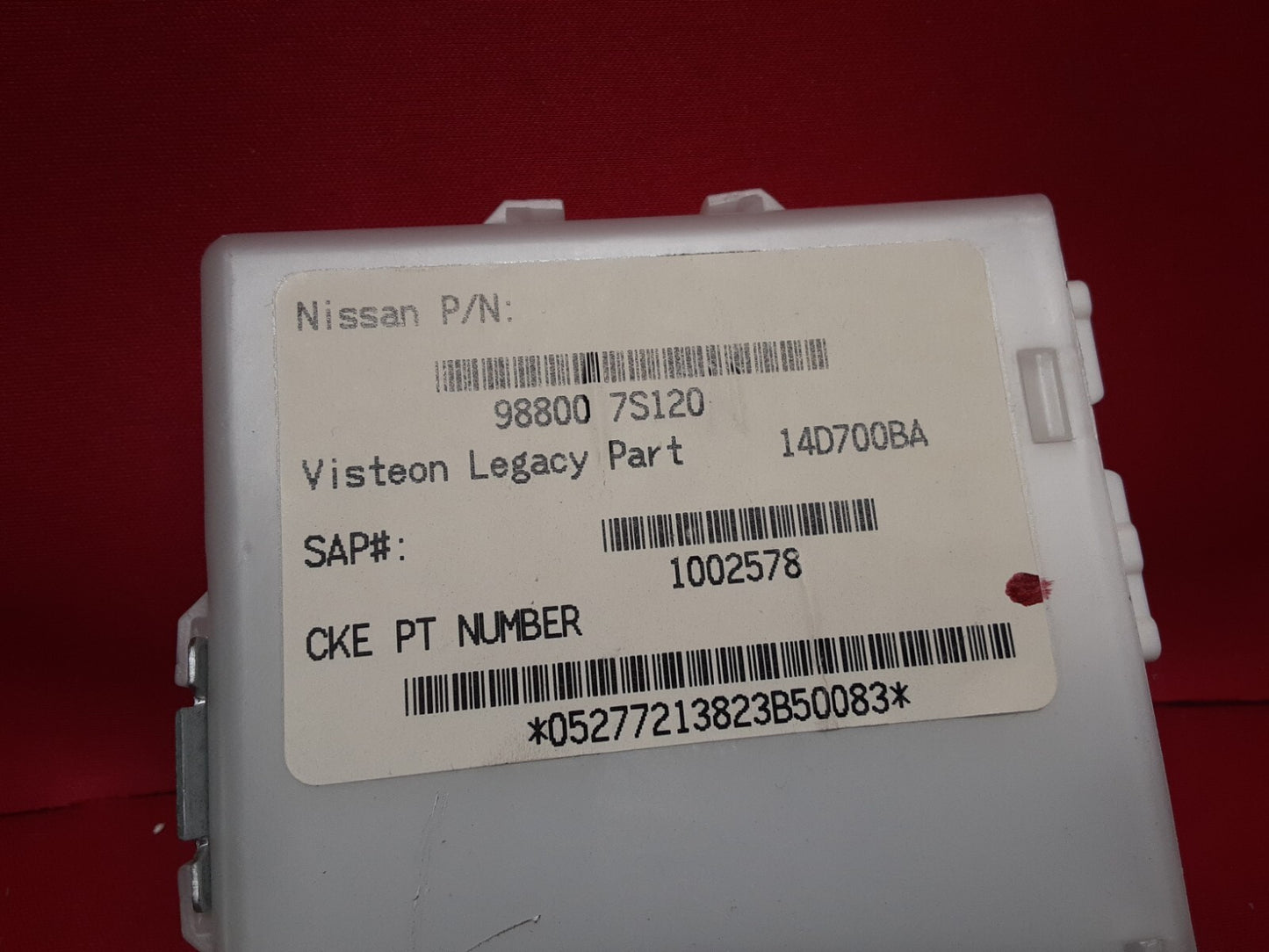 2005 2006 2007 Nissan Pathfinder Driver Position Controller Module 98800-7S120