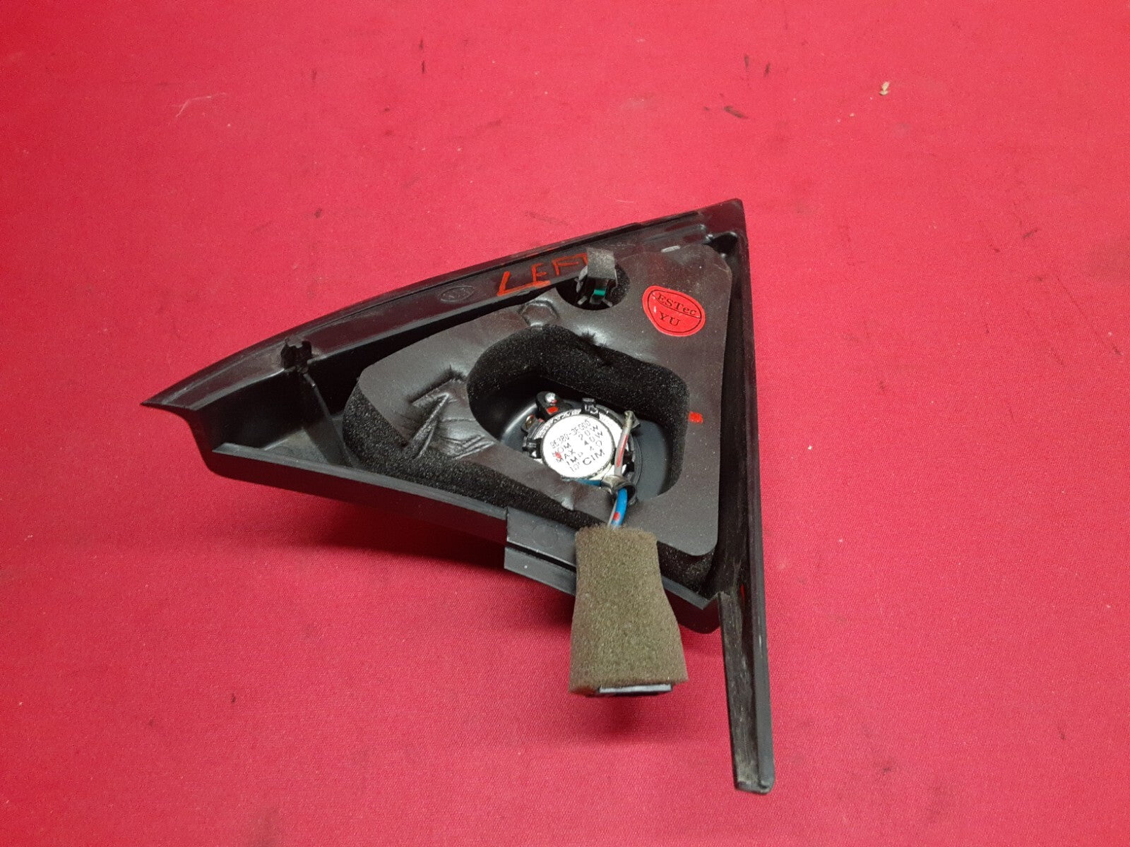2003 - 2009 Kia Sorento LEFT Door Pillar Tweeter Speaker & Cover 96380-3E000