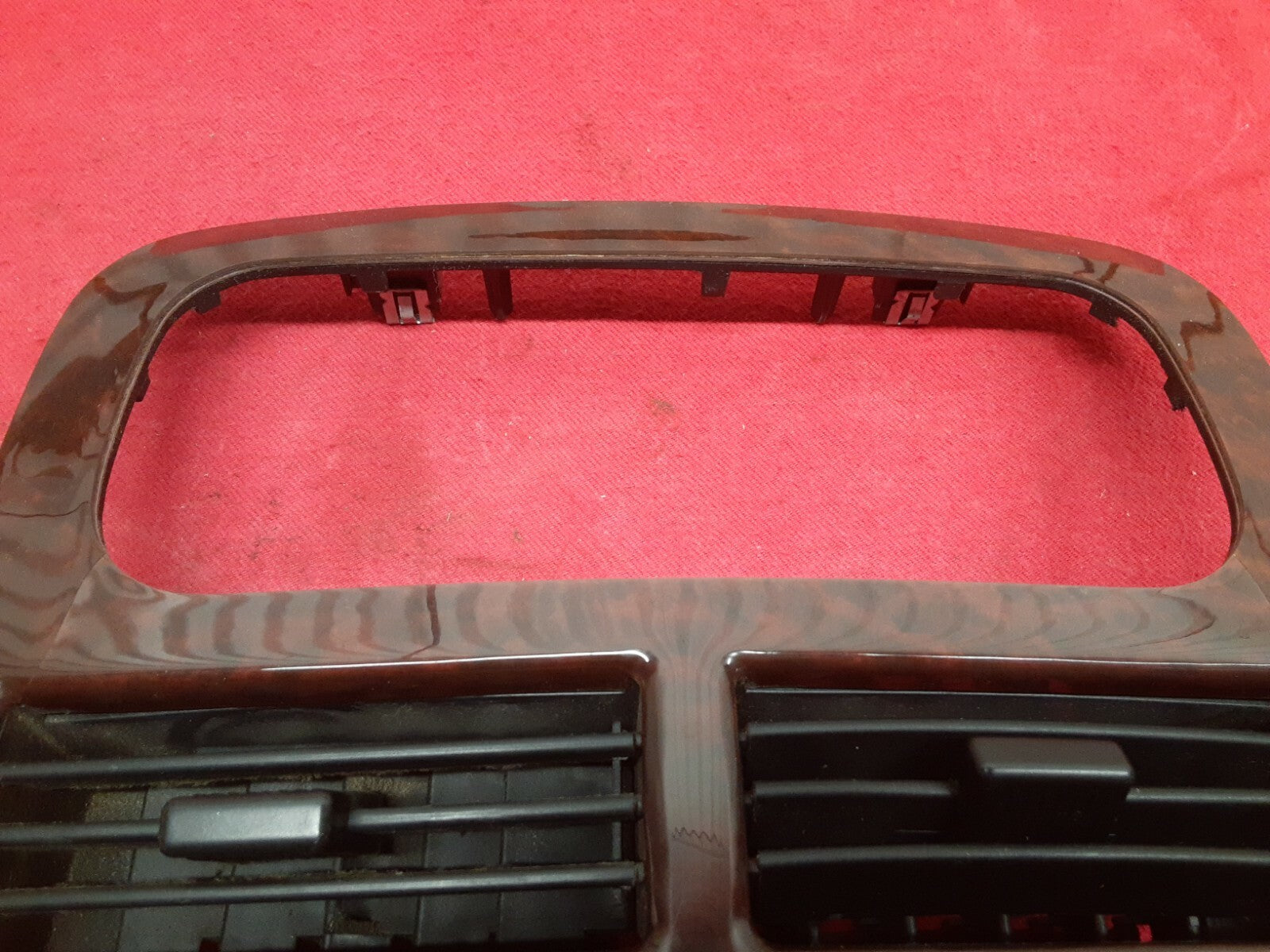 2002 2003 2004 Jeep Grand Cherokee OVERLAND Redwood Wood Burl Radio Vent Bezel