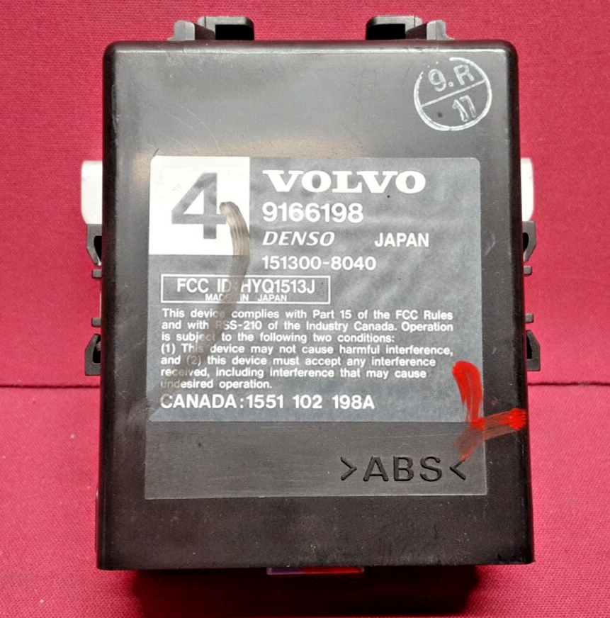 1998 1999 2000 Volvo S70 V70 Keyless Entry Receiver Control Module 9166198