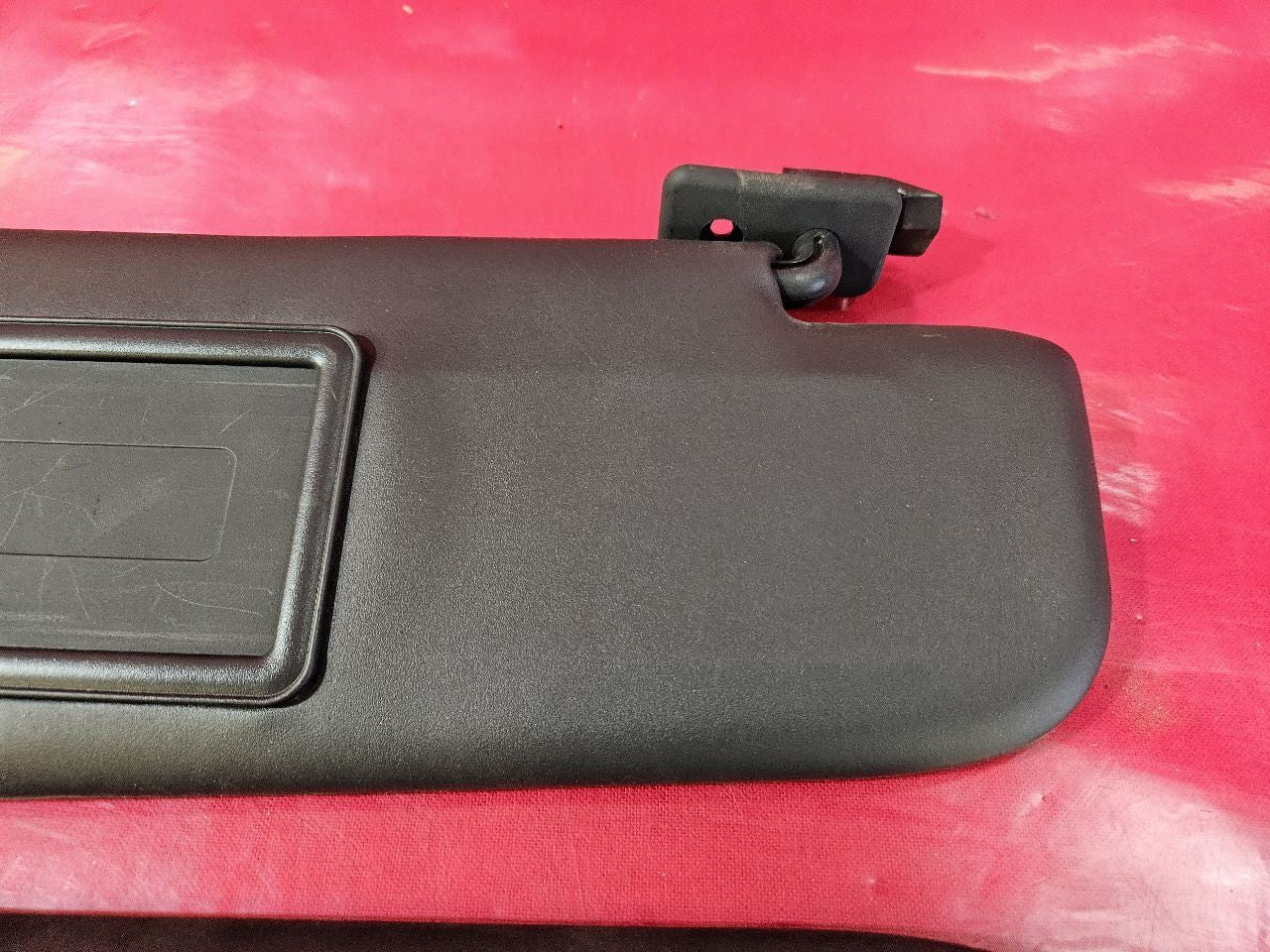 2012-2016 Fiat 500 Sun Visor Shade Left Right Set Nero Black w/ Basic Mirrors