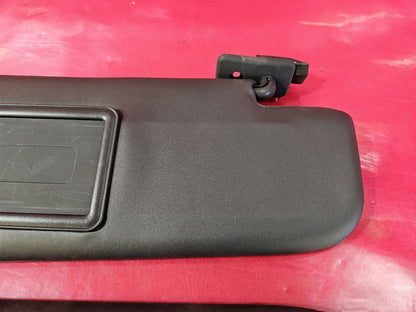 2012-2016 Fiat 500 Sun Visor Shade Left Right Set Nero Black w/ Basic Mirrors