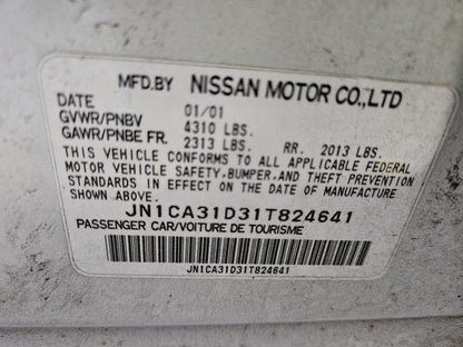 2000 2001 Nissan Maxima Front Bumper Reinforcement Impact Bar w/ Foam SET