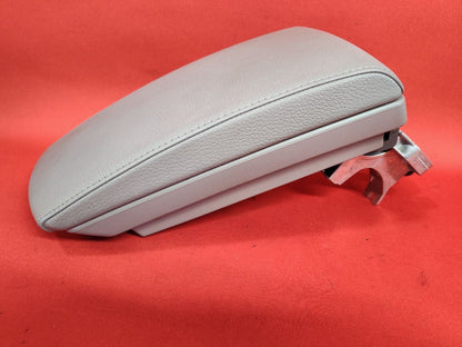 2004-2006 BMW X3 Front Center Console Armrest Lid Medium Grey Leather (Grau)