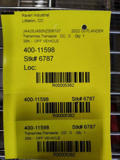2022-2024 Mitsubishi Outlander Automatic Transmission Trans-Axle FWD - 26k Miles