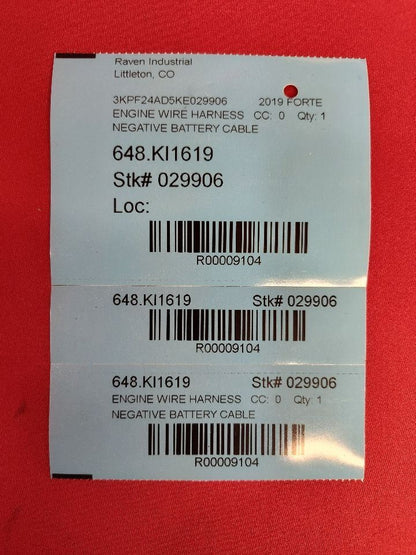 2019-2021 Kia Forte Negative Battery Terminal Sensor Cable 37180-M6100