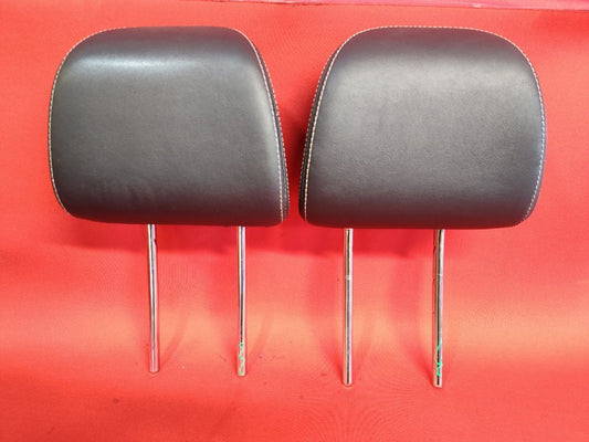 2012-2016 Subaru Crosstrek / Impreza FRONT Seat Headrest Black Leather SET