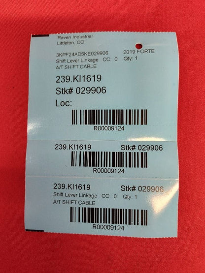 2019-2024 Kia Forte 2.0L NU Engine Auto CVT Transmission Shifter Cable - 68k